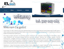 Tablet Screenshot of el-med.com.pl